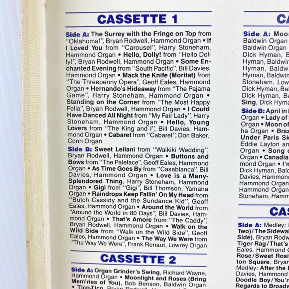 Readers Digest The Memory Lane Organ Plays Vintage 4 Cassette Boxed Set - Picture 5 of 9